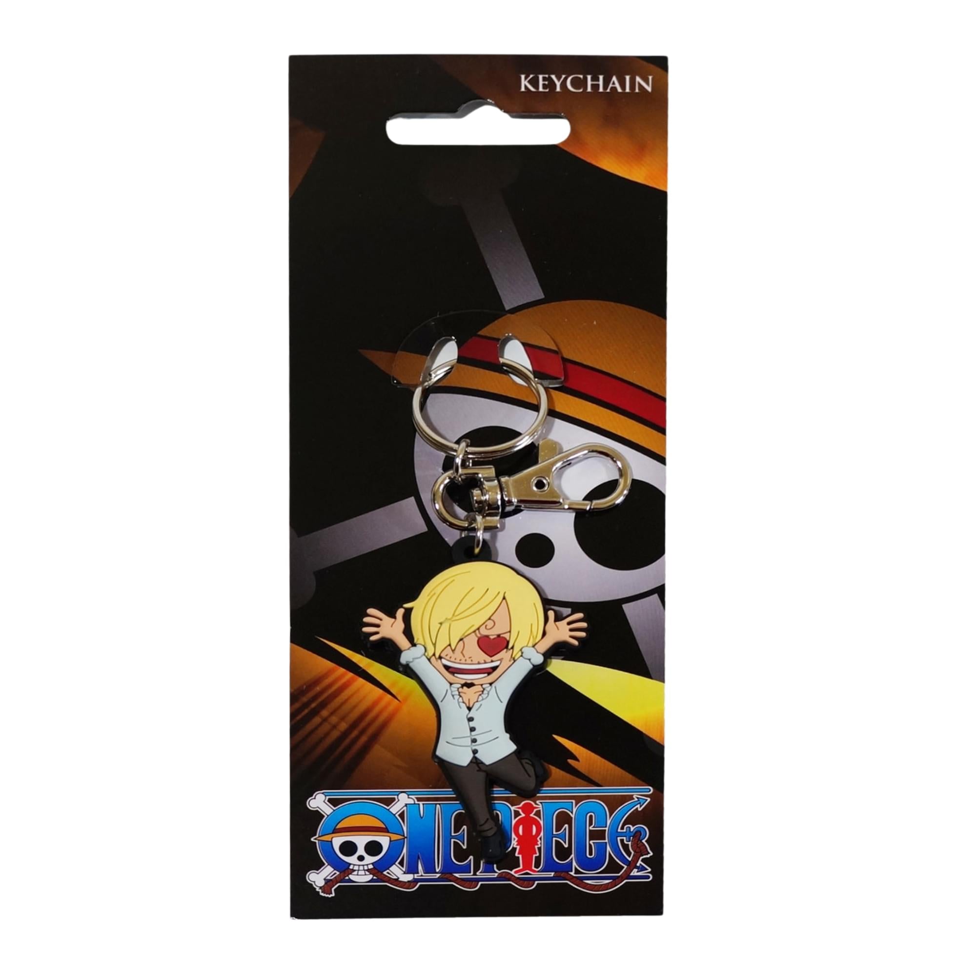One Piece Sanjin Love PVC Keychain