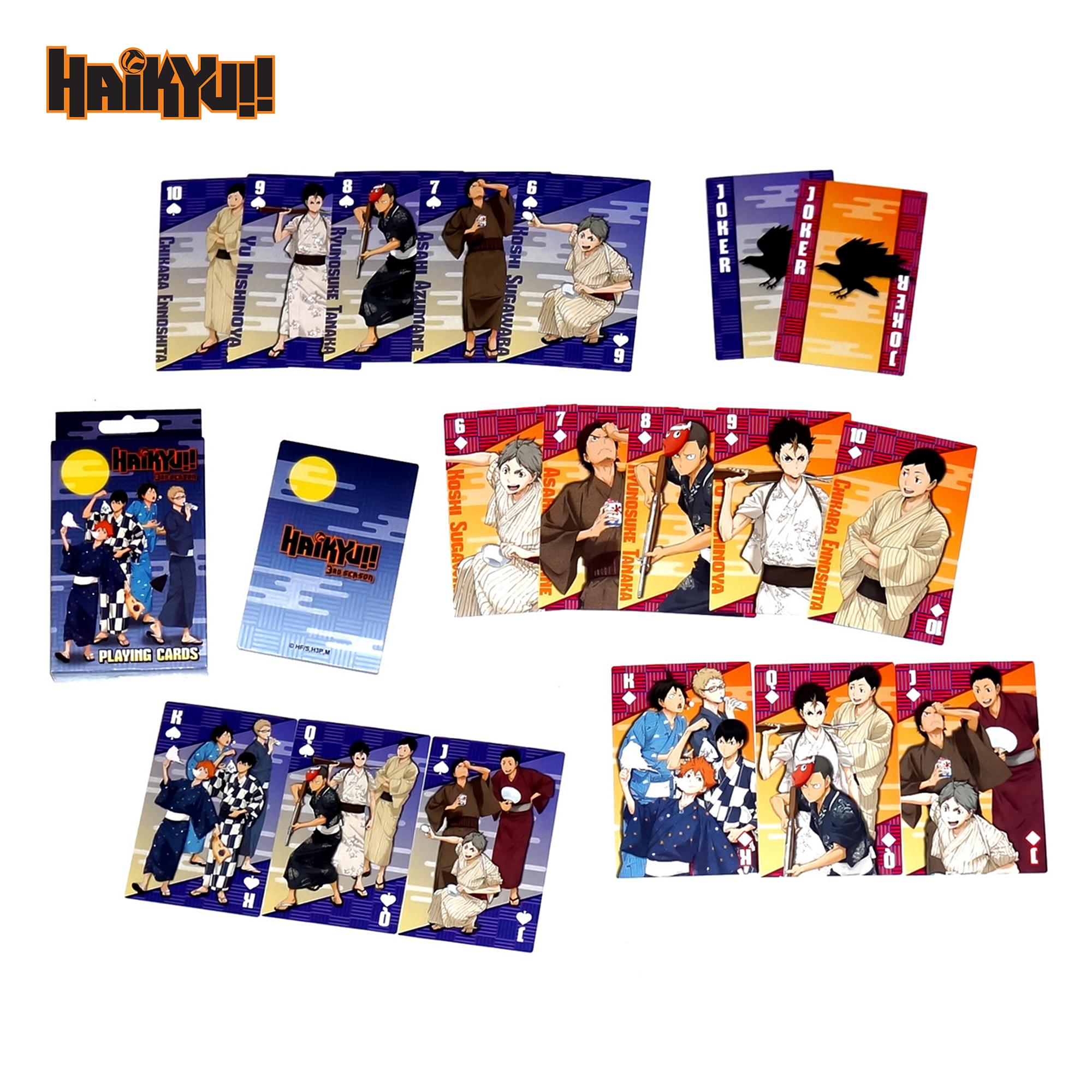 Haikyu!! Yukata Group Playing Cards | Full Standard Deck