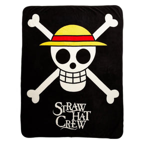 One Piece Straw Hat Pirates 22 x 17 Inch Skull Logo Blanket
