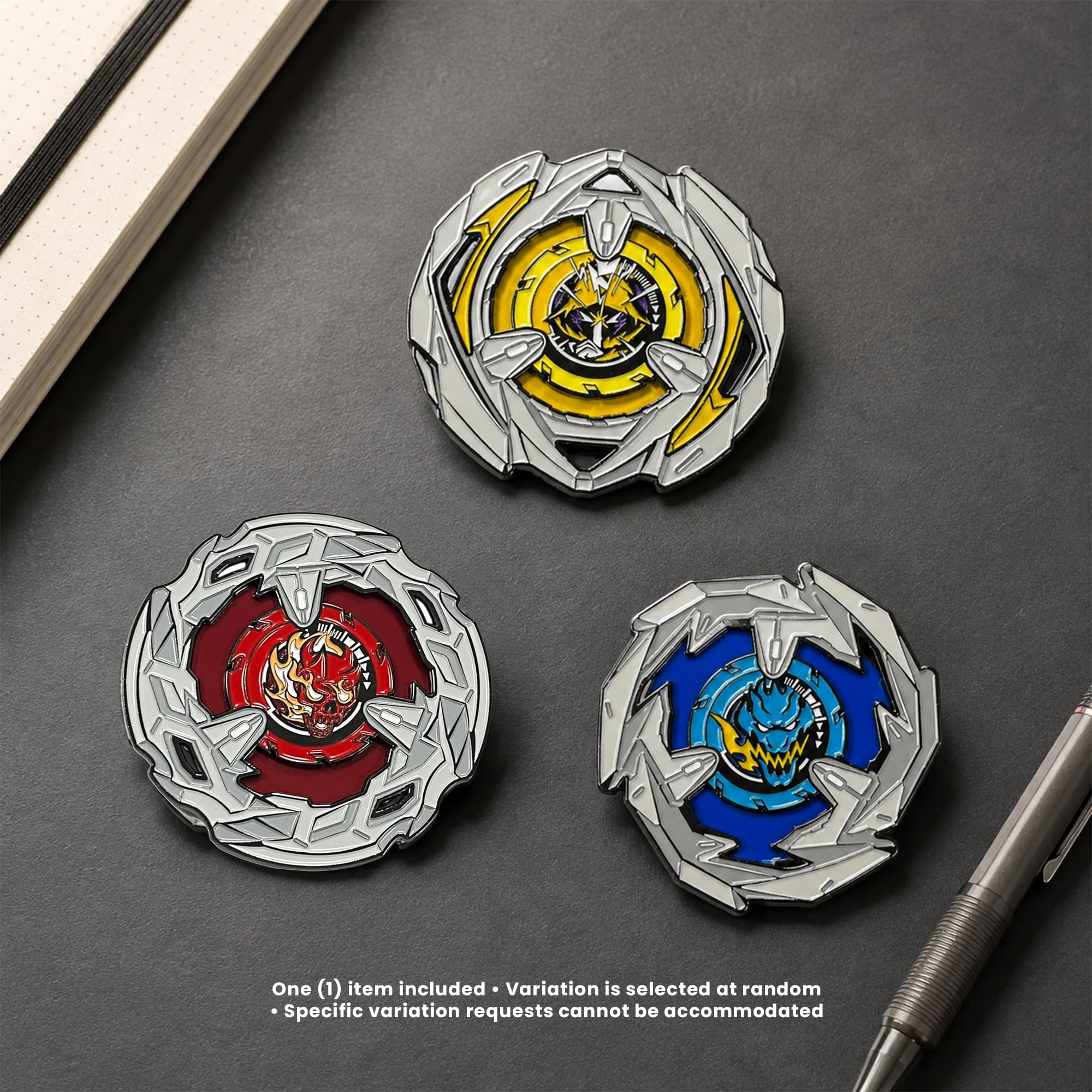 Beyblade X 3-Inch Blind Bag Spinning Enamel Pin | One Random
