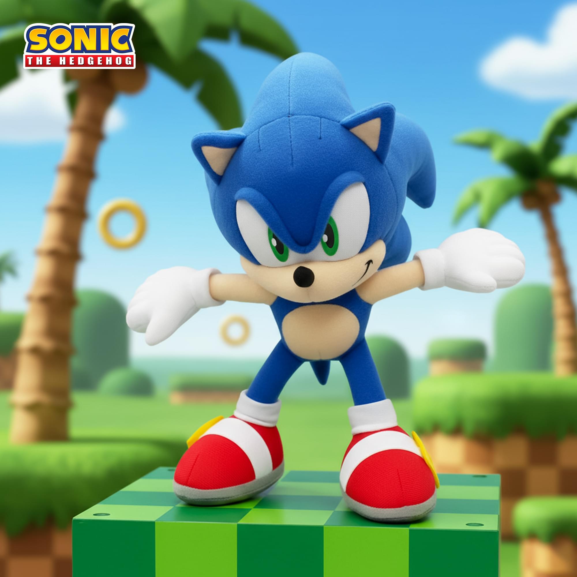 Sonic the Hedgehog 10 Inch Moveable Plush | Sonic