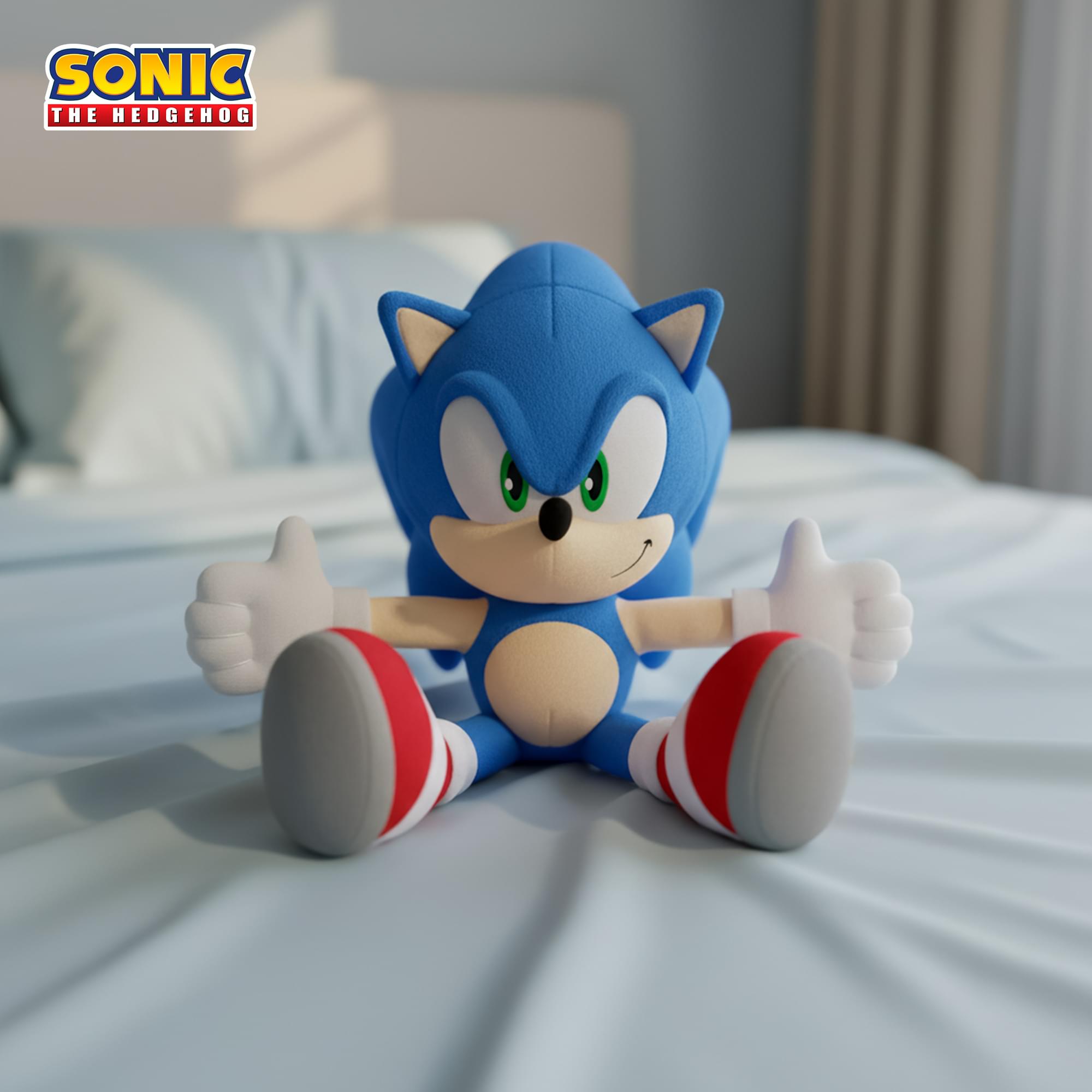 Sonic the Hedgehog 10 Inch Moveable Plush | Sonic