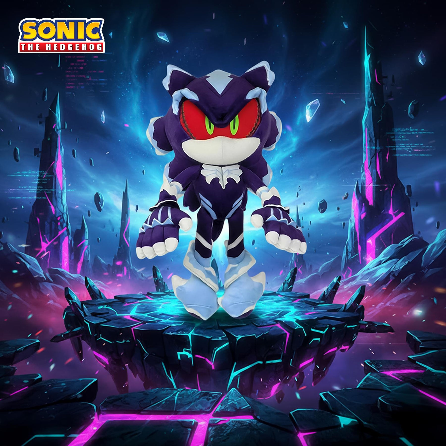 Sonic The Hedgehog 10 Inch Plush | Mephiles The Dark Type 3