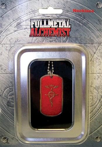 Fullmetal Alchemist Flamel Symbol Dog Tag Necklace