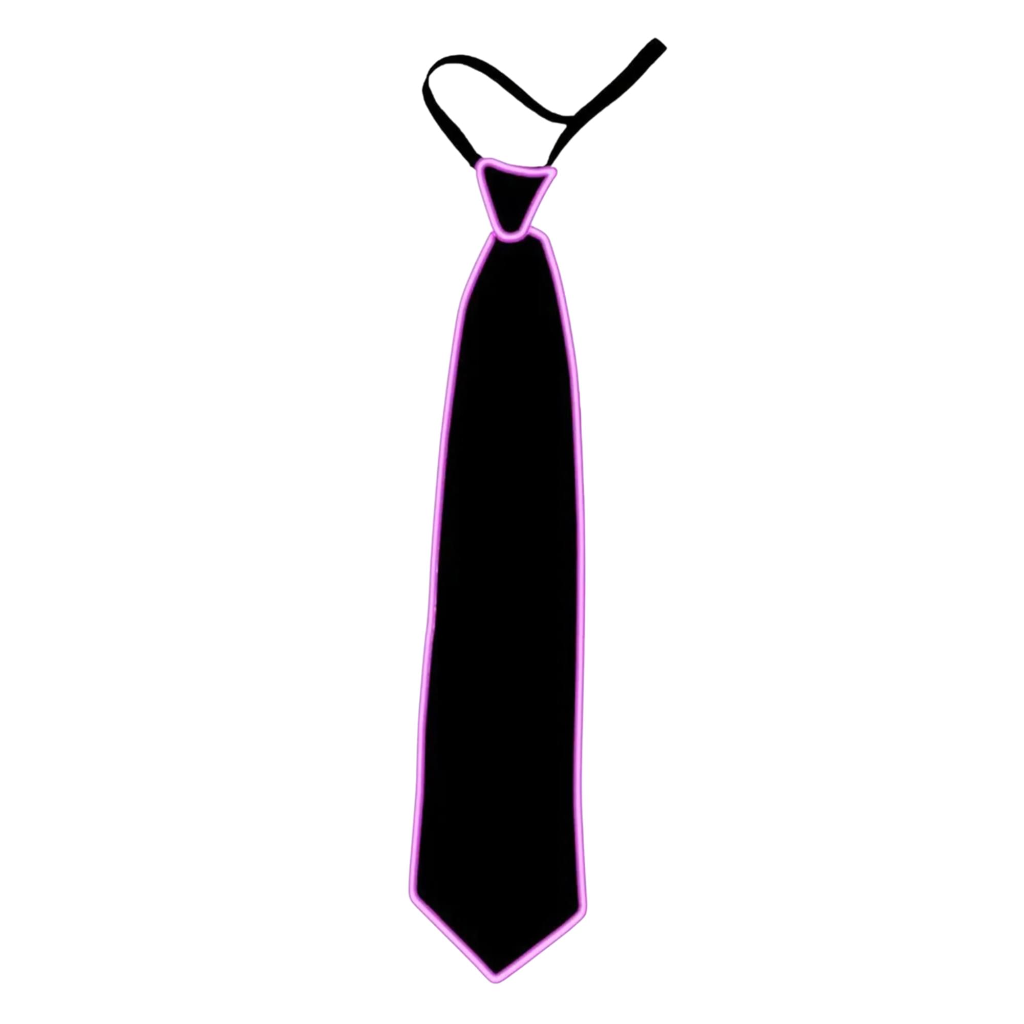 Glowman Glow Costume Neck Tie Pink