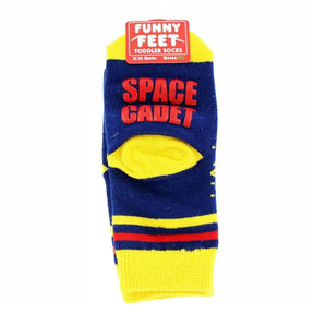 Funny Feet Toddler Socks: Space Cadet