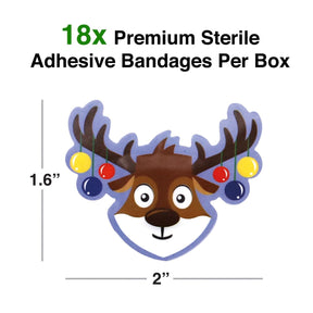 Reindeer Adhesive Bandages | Set of 18