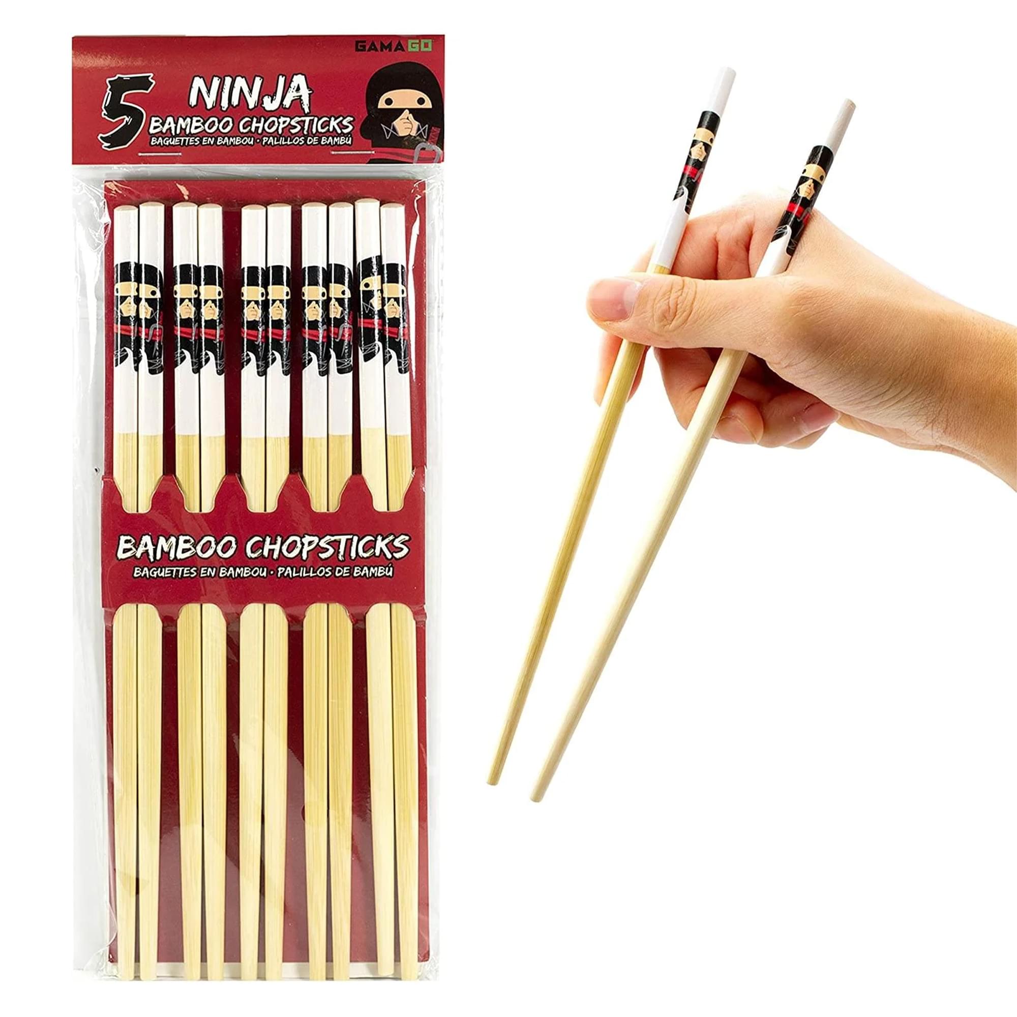 Ninja Bamboo Chopstick Set of 5