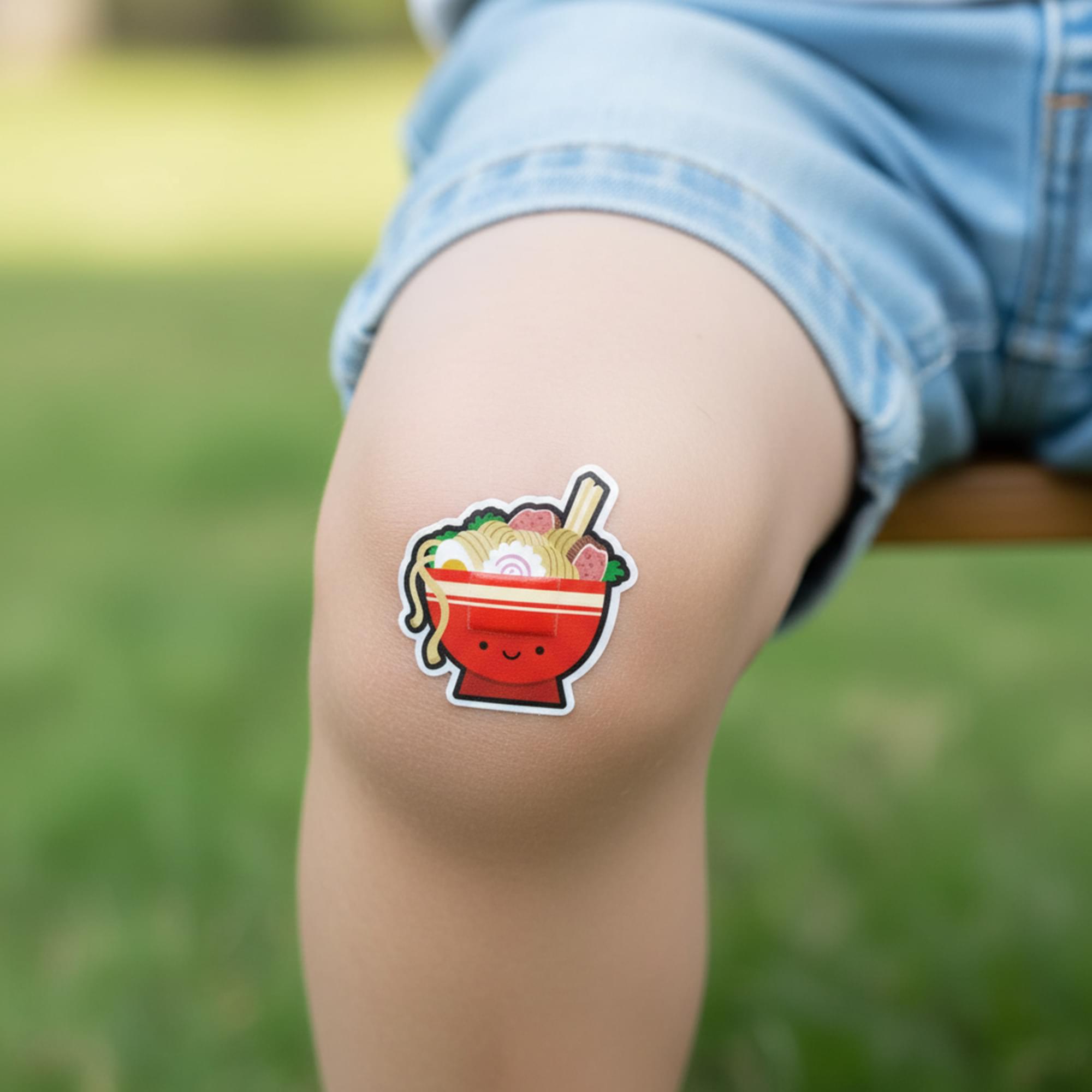 Ramen Bandages | Set of 18 Individually Wrapped Self Adhesive Bandages