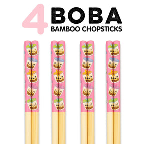 Boba GAMAGO Cast Bamboo Chopsticks | Set of 4