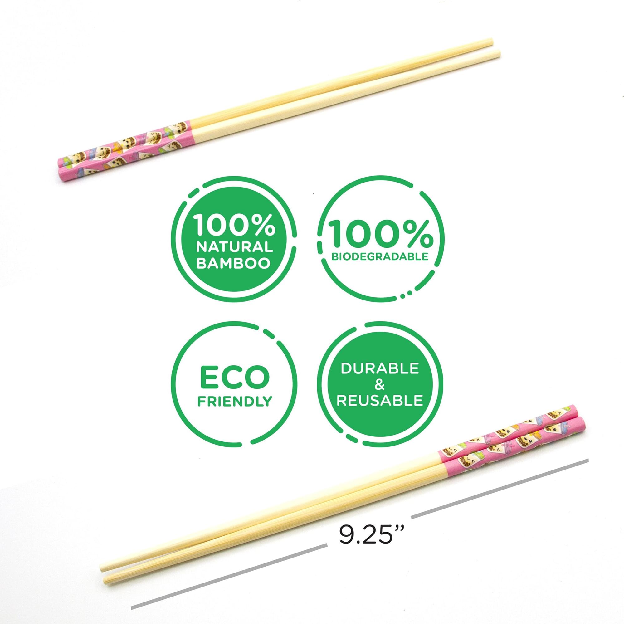 Boba GAMAGO Cast Bamboo Chopsticks | Set of 4