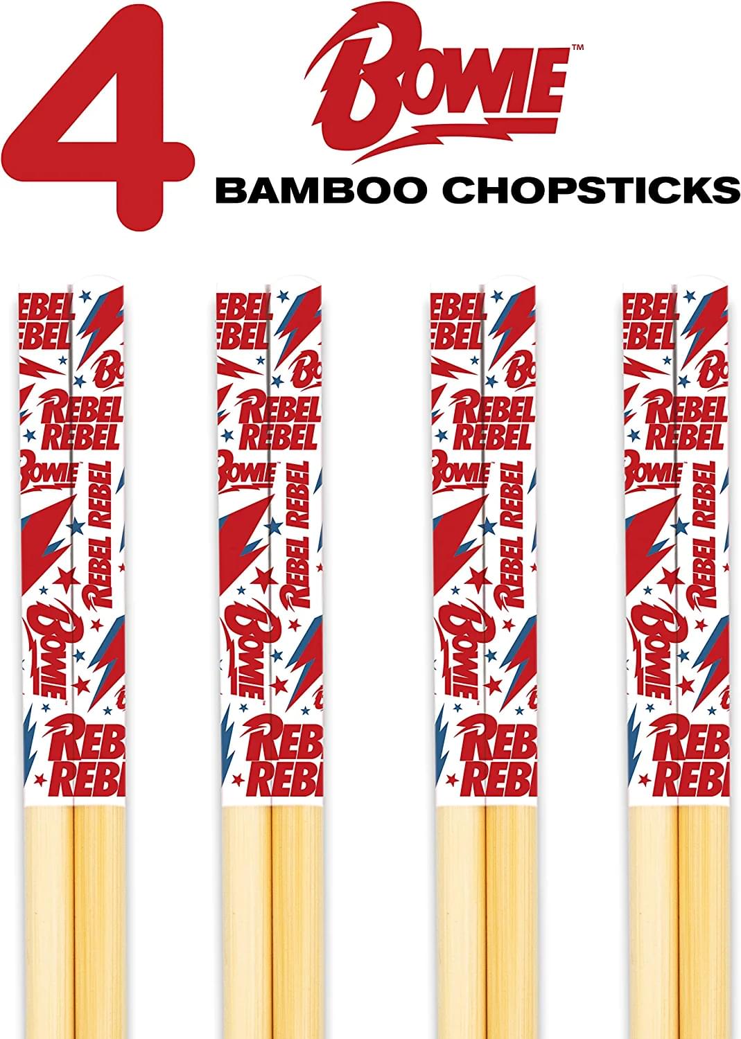 David Bowie GAMAGO Cast Bamboo Chopsticks | Set of 4