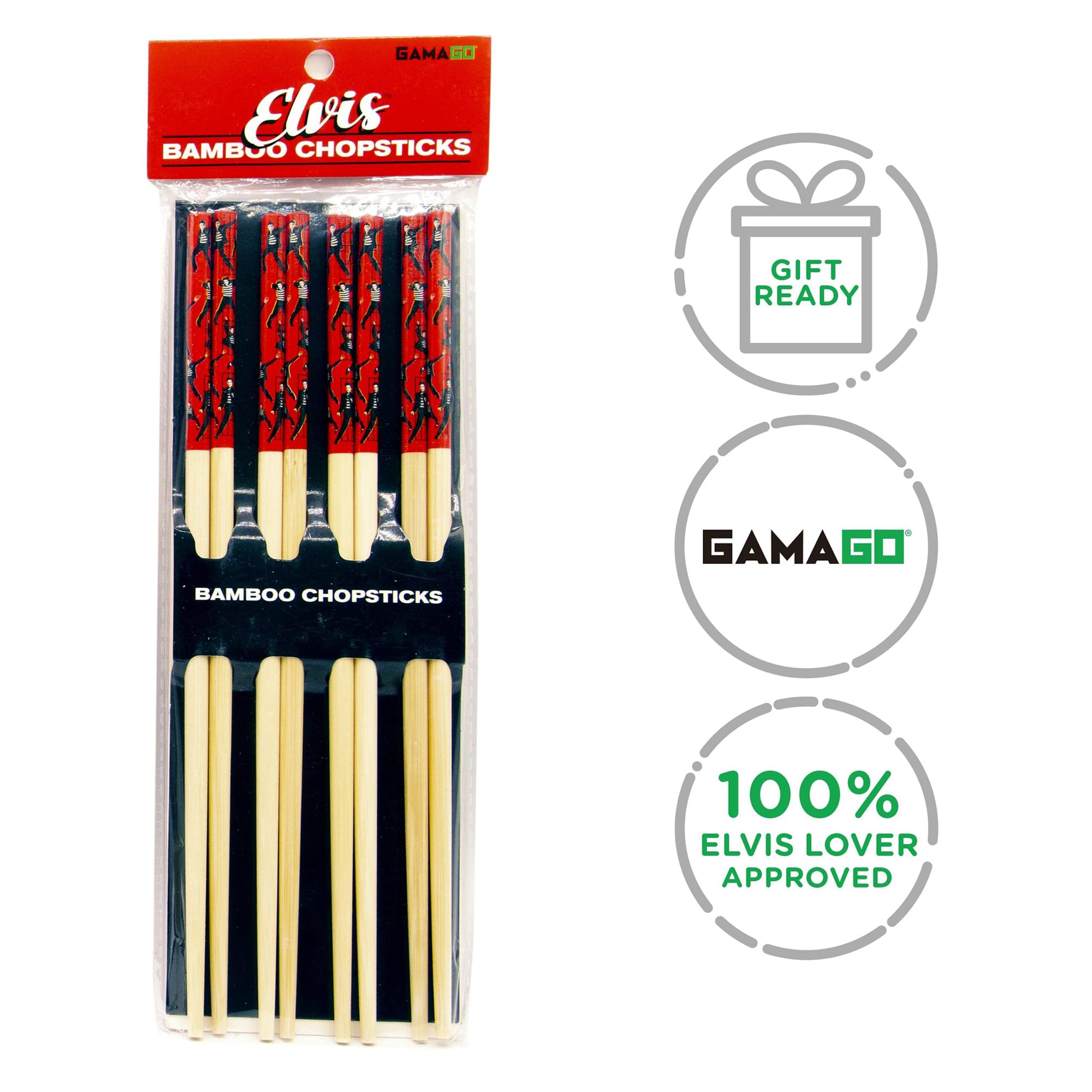 Elvis Jailhouse GAMAGO Cast Bamboo Chopsticks | Set of 4