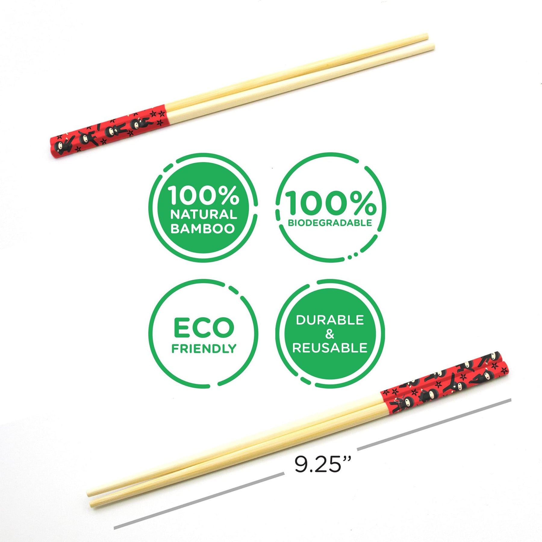 Ninja GAMAGO Cast Bamboo Chopsticks | Set of 4