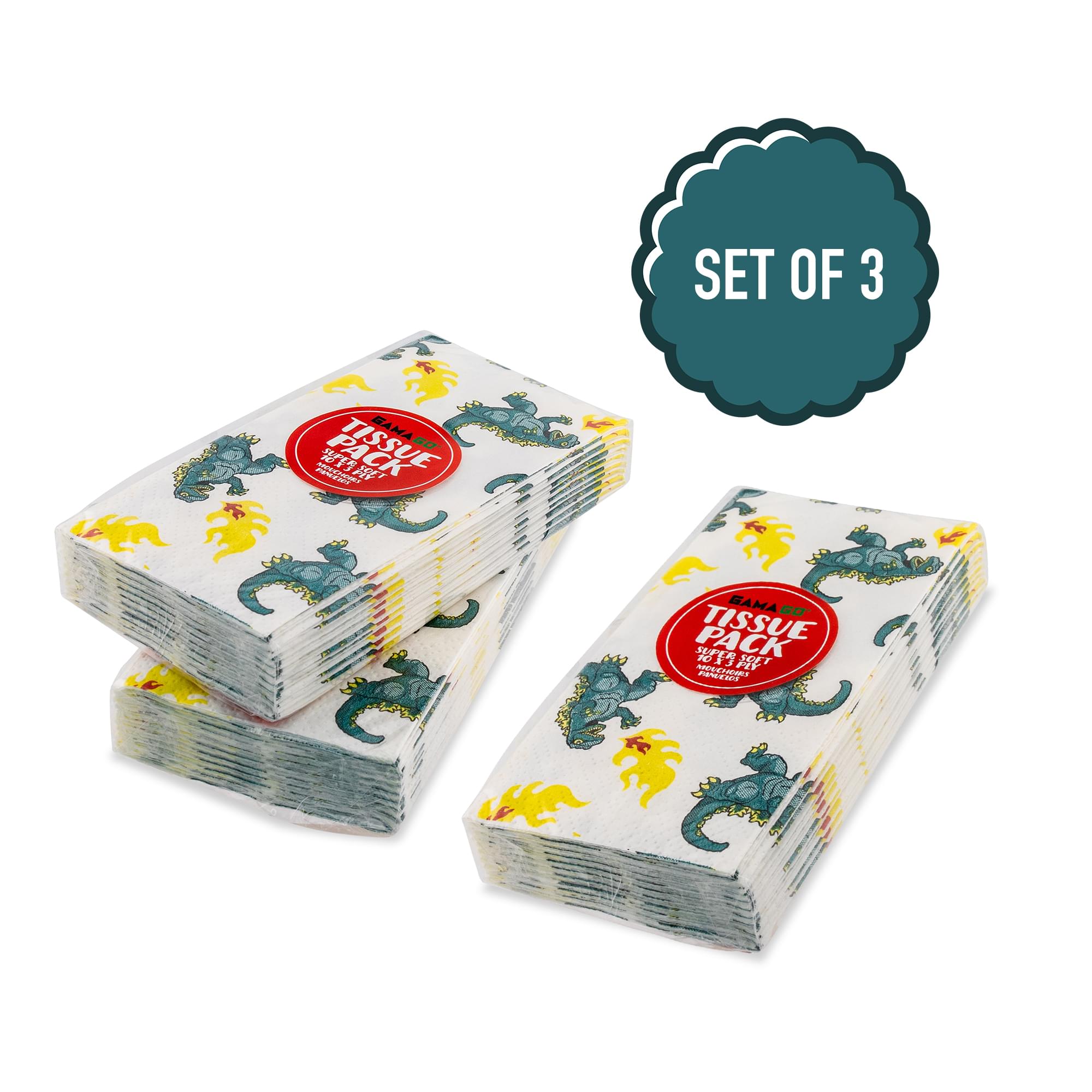 GAMAGO Kaiju Tissues | Set of 3 Packs