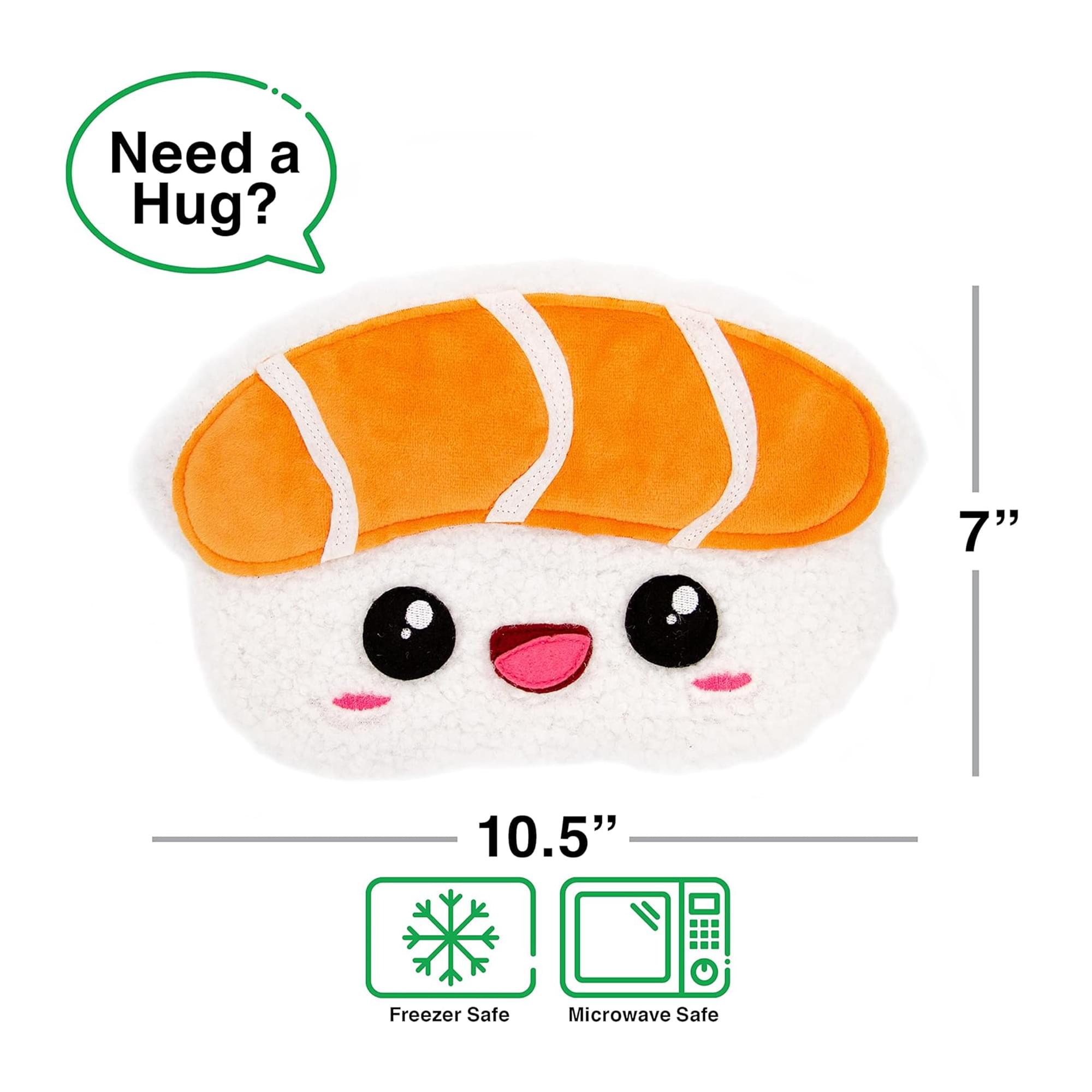 GAMAGO Sushi (Salmon) Heating Pad & Pillow Huggable