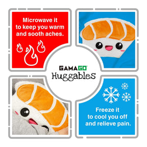 GAMAGO Sushi (Salmon) Heating Pad & Pillow Huggable