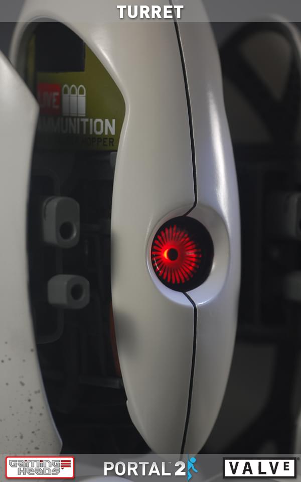 Gaming Heads Portal 2 Sentry Turret 20" Polystone Statue