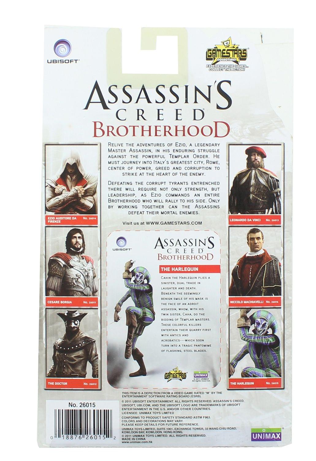 Assassin's Creed Brotherhood 4 Inch Action Figure - The Harlequin