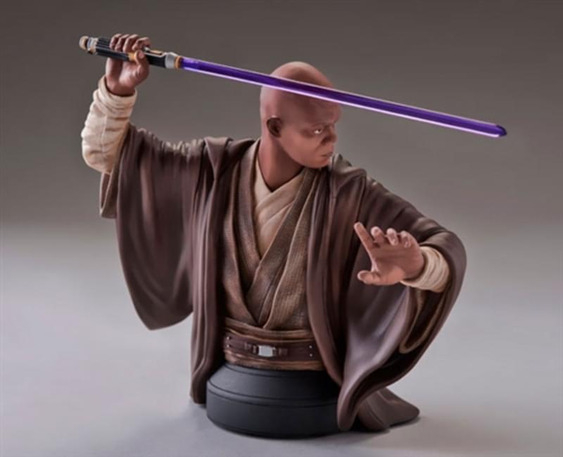 Star Wars Episode 2  Mace Windu 7.5 Inch Resin Mini Bust
