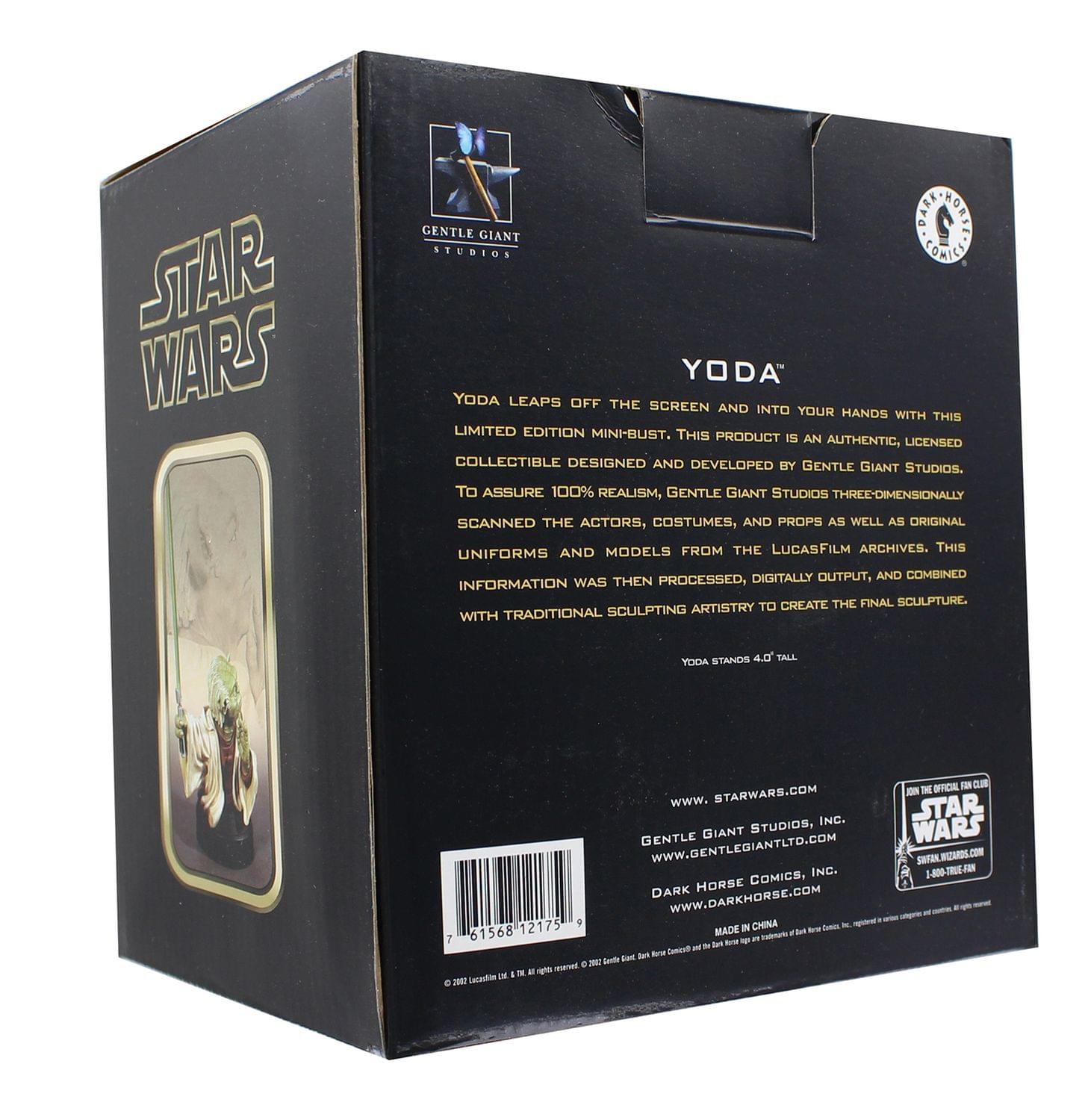 Star Wars Episode 2 Yoda 4 Inch Resin Mini Bust