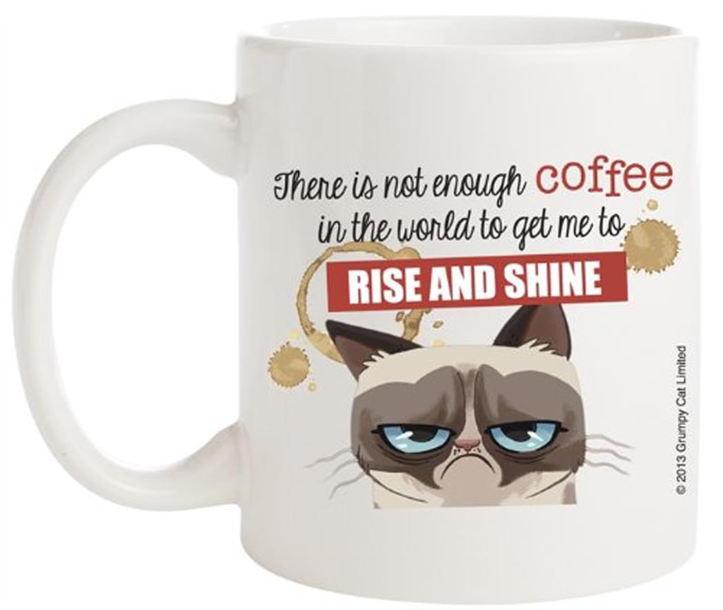 Grumpy Cat Porcelain Mug Not Enough Coffee
