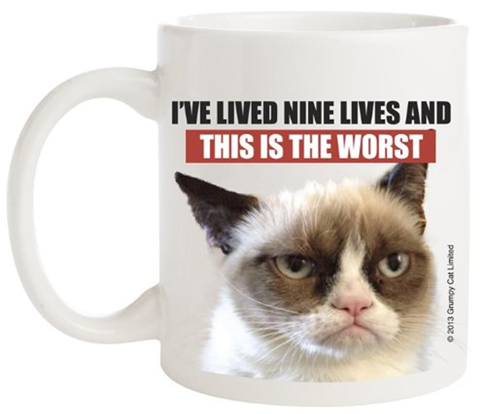 16 Oz Grumpy Cat Latte Mug The Worst