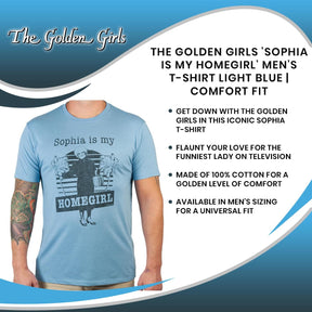 The Golden Girls 'Sophia Is My Homegirl' Men's T-Shirt Light Blue | Comfort Fit