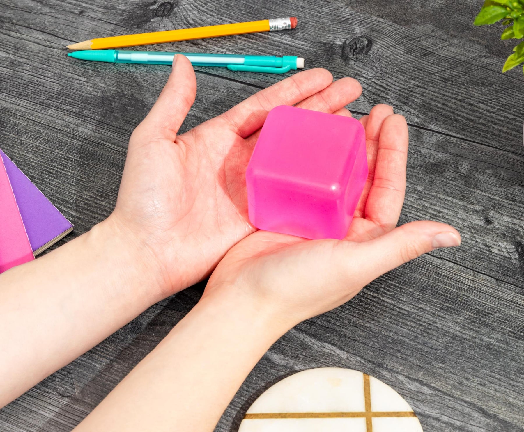 Stress Reliever Cube | Pink