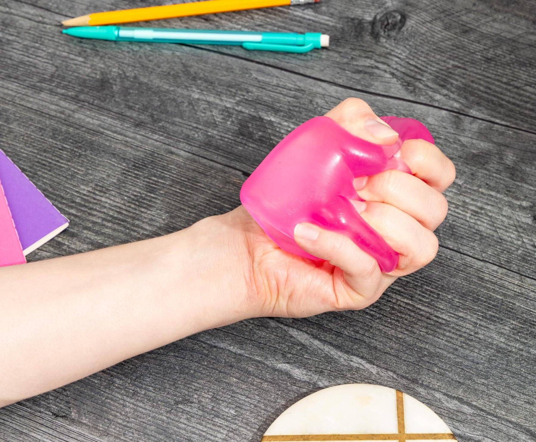 Stress Reliever Cube | Pink