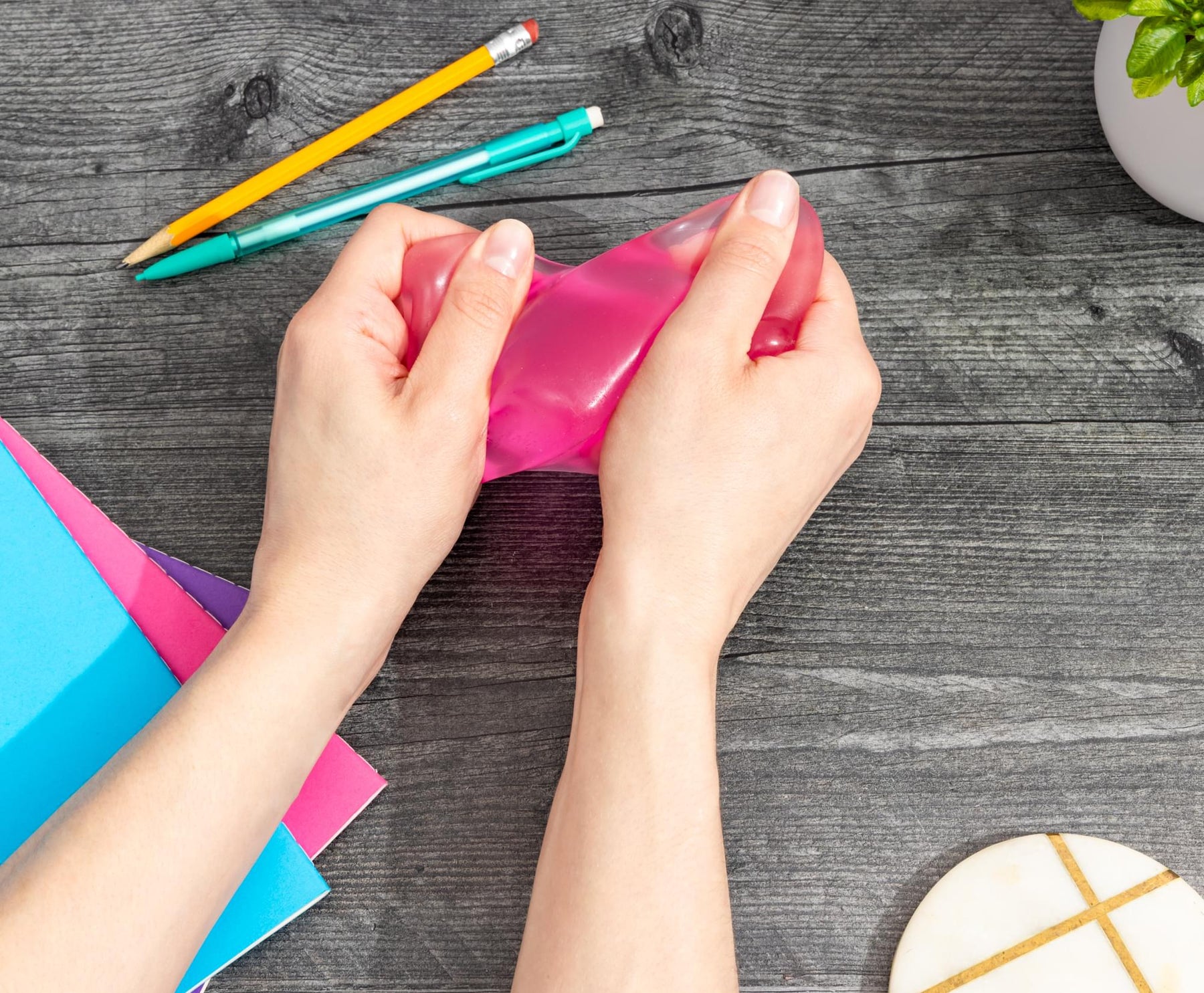 Stress Reliever Cube | Pink