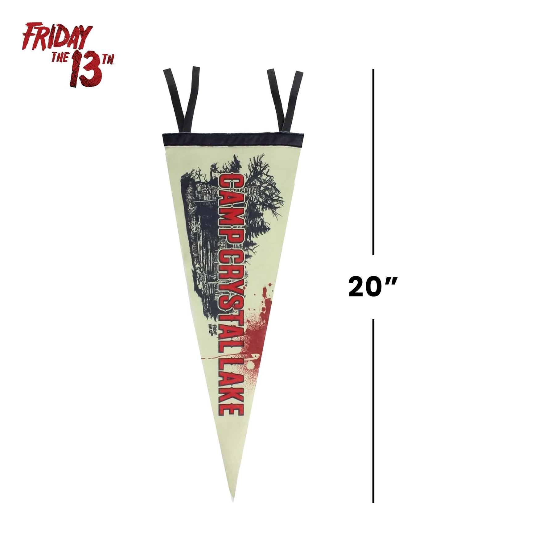 Friday the 13th Camp Crystal Lake 20-Inch Felt Pennant