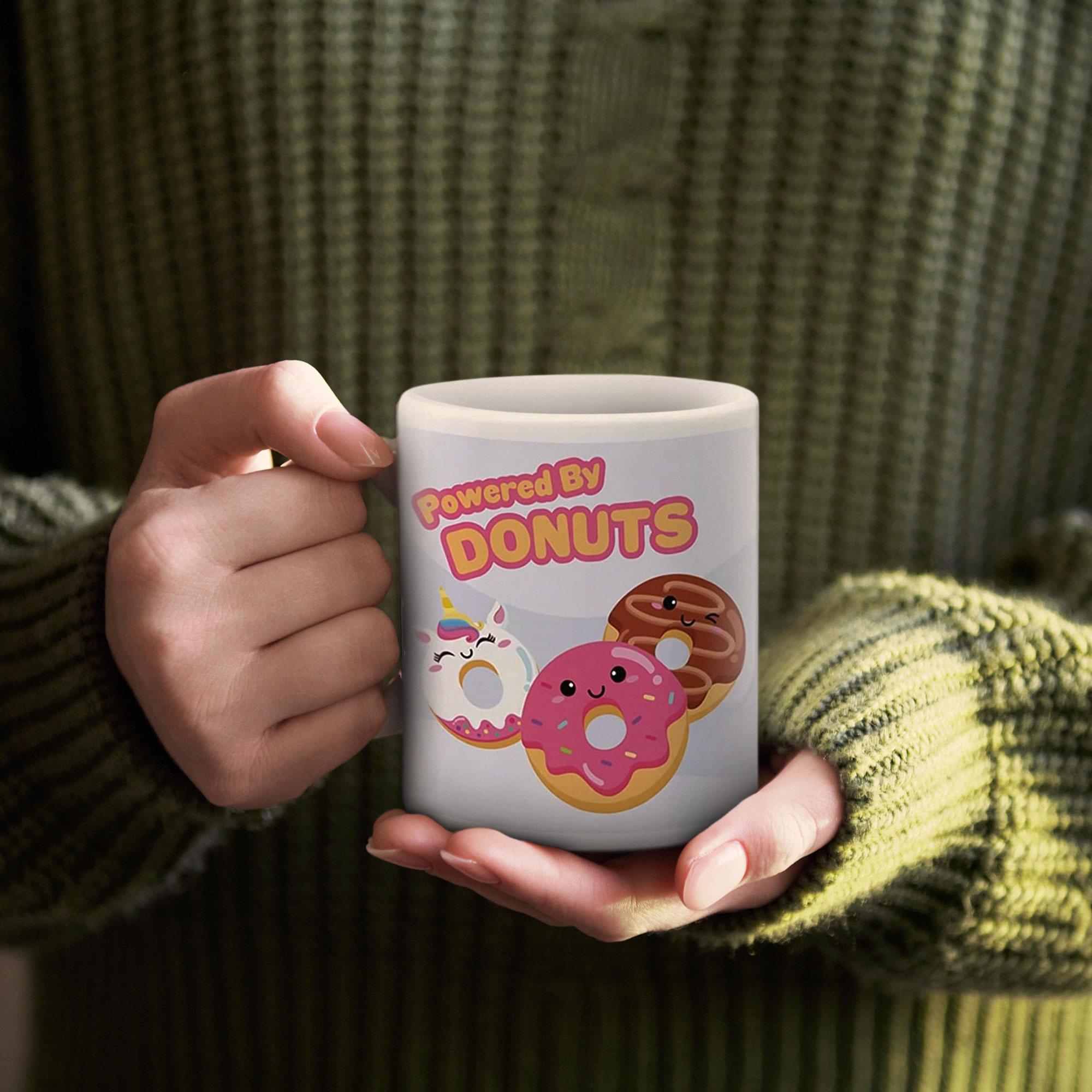 Kawaii Foods Powered by Donuts 11 Ounce Ceramic Mug