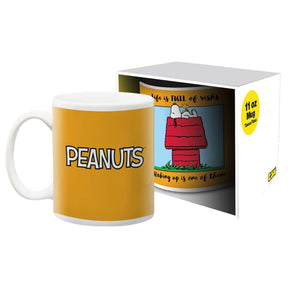 Peanuts Life Full of Risks 11 Ounce Ceramic Mug