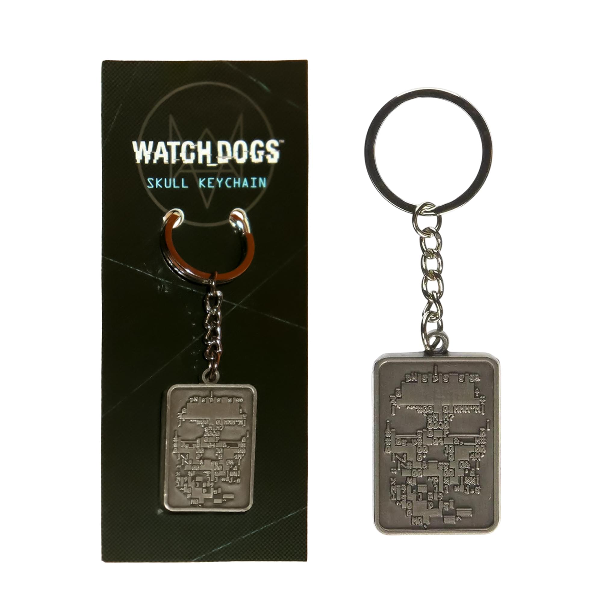Watch Dogs Skull Metal Keychain
