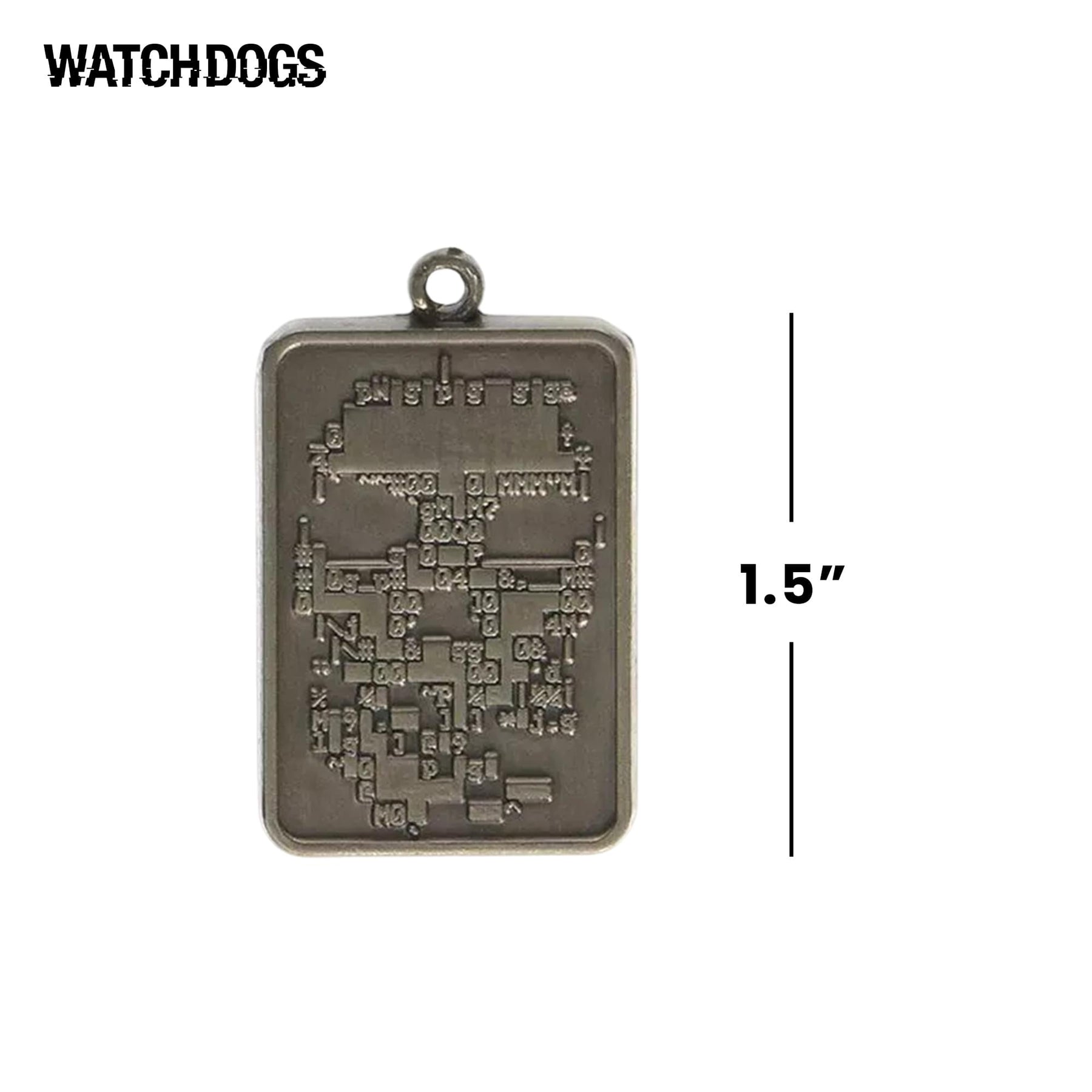 Watch Dogs Skull Metal Keychain