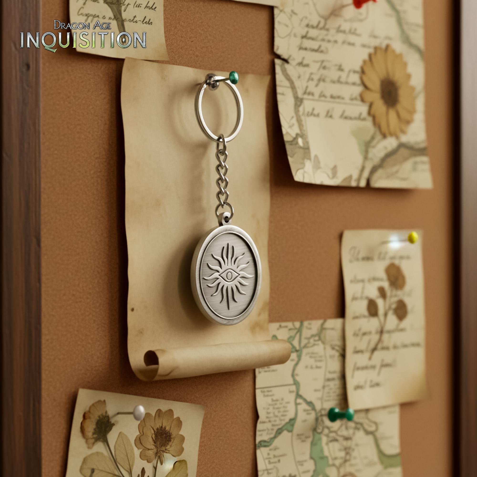 Dragon Age: Inquisition Seeker Logo Metal Keychain