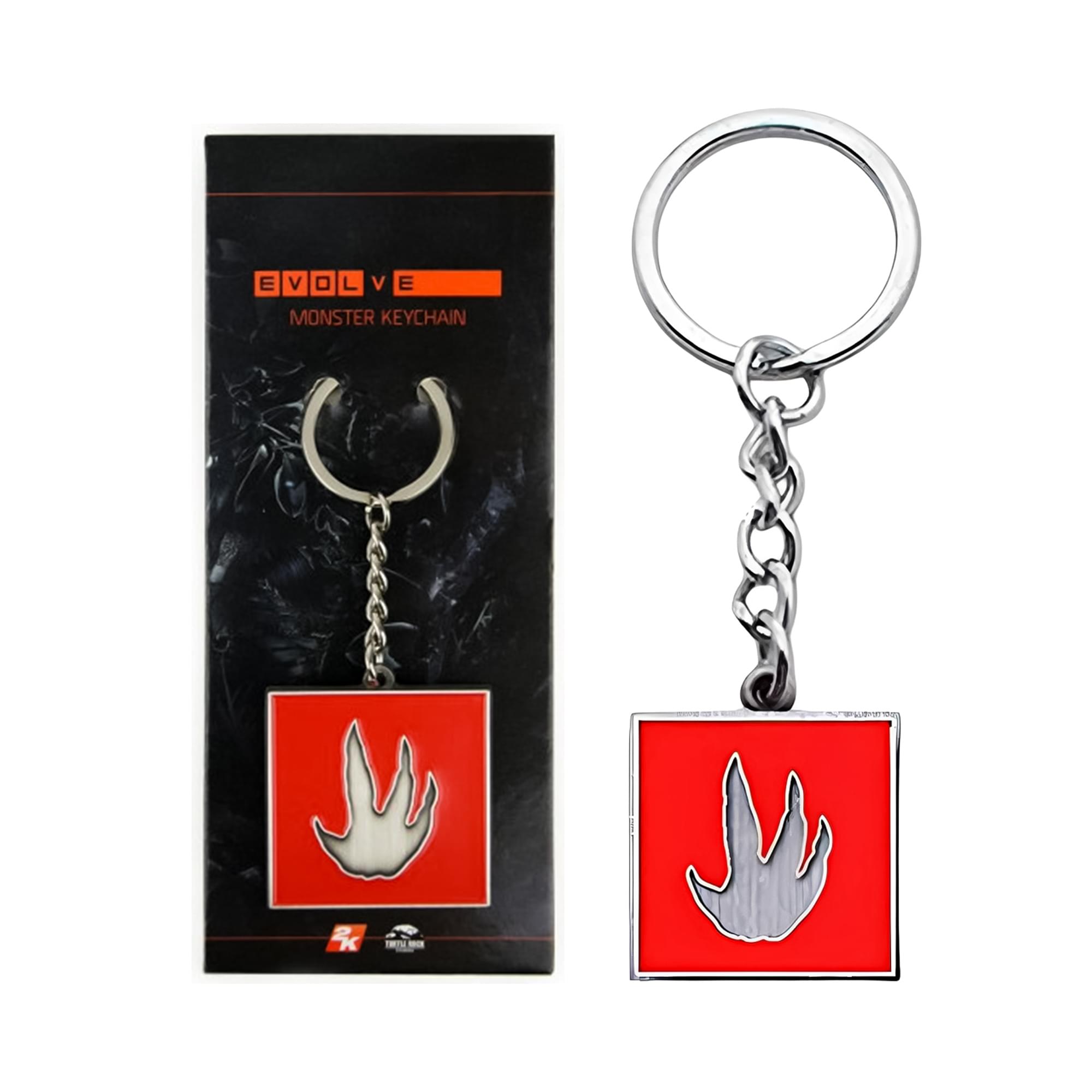 Evolve Monster Icon Metal Keychain