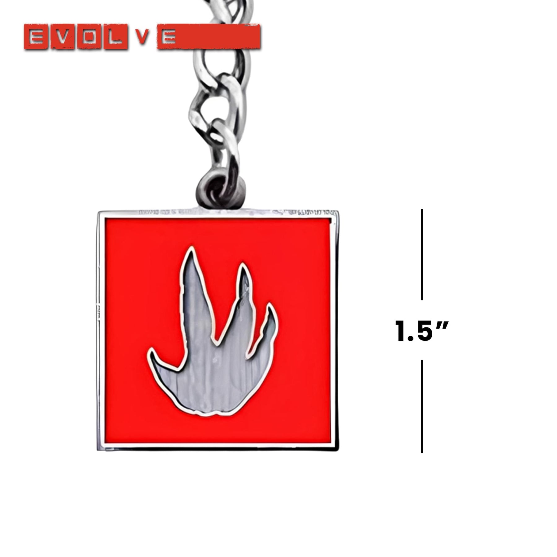 Evolve Monster Icon Metal Keychain