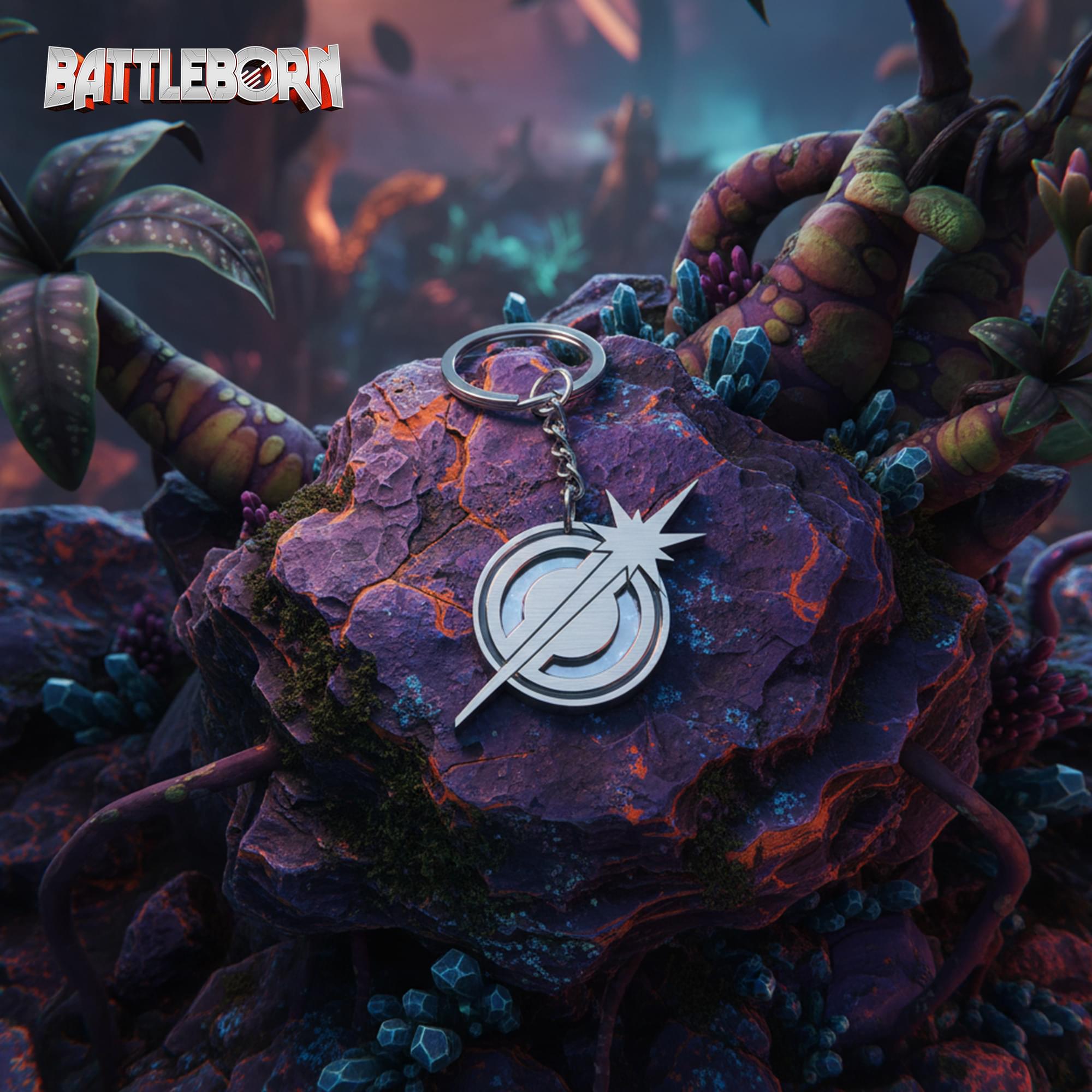 Battleborn "Last Light Consortium" Logo Metal Keychain