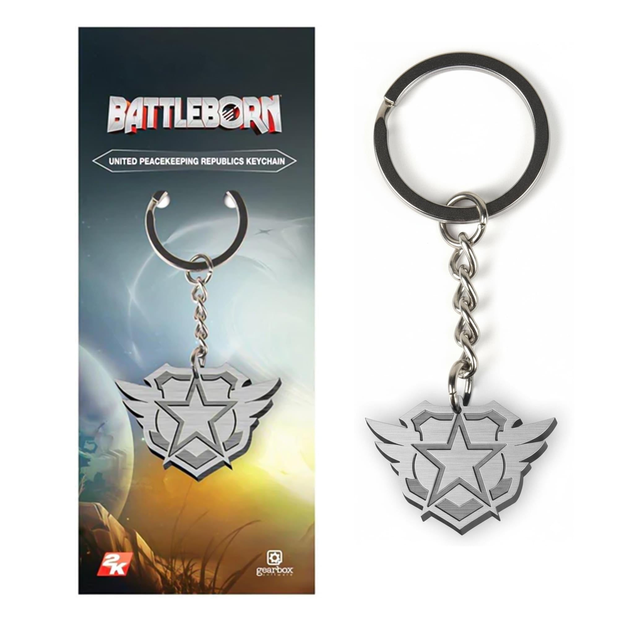 Battleborn "United Peacekeeping Republics" Logo Metal Keychain