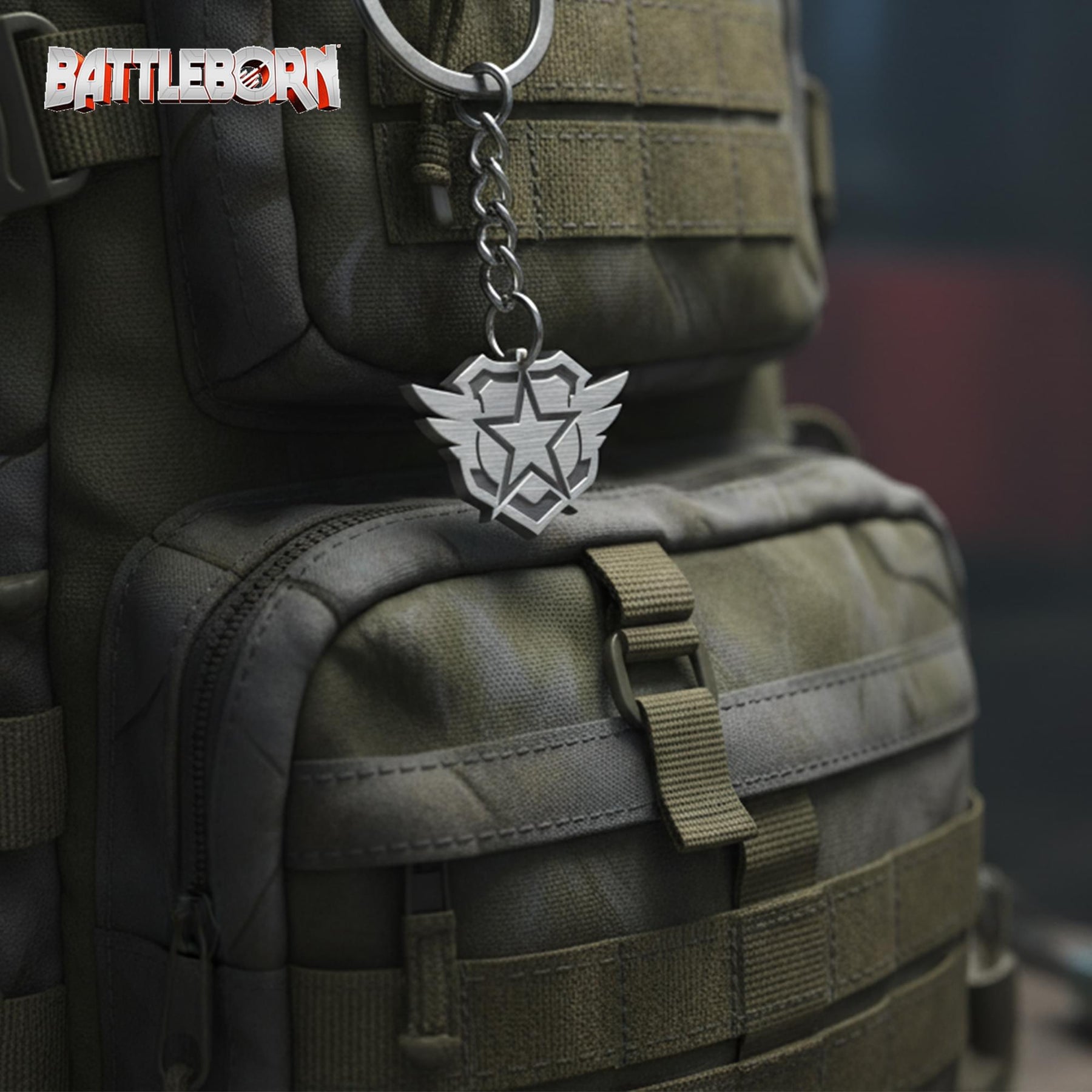 Battleborn "United Peacekeeping Republics" Logo Metal Keychain
