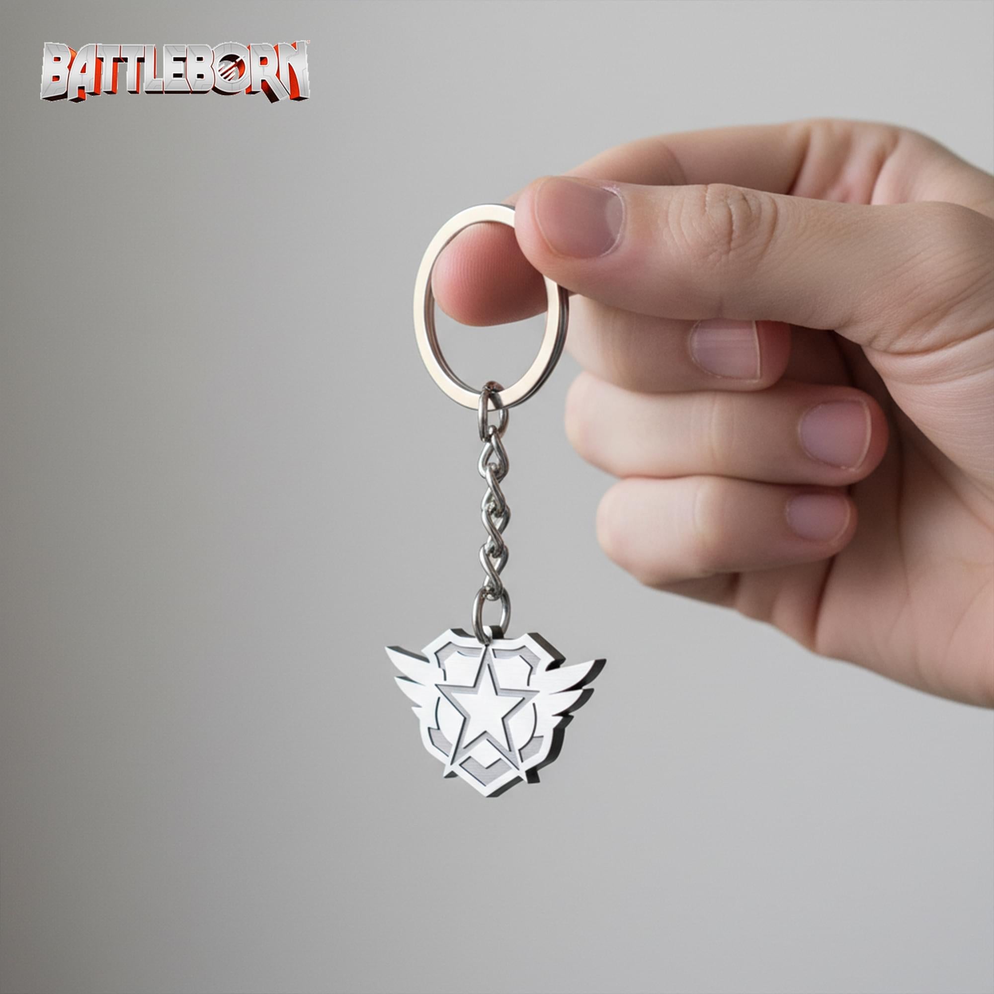 Battleborn "United Peacekeeping Republics" Logo Metal Keychain