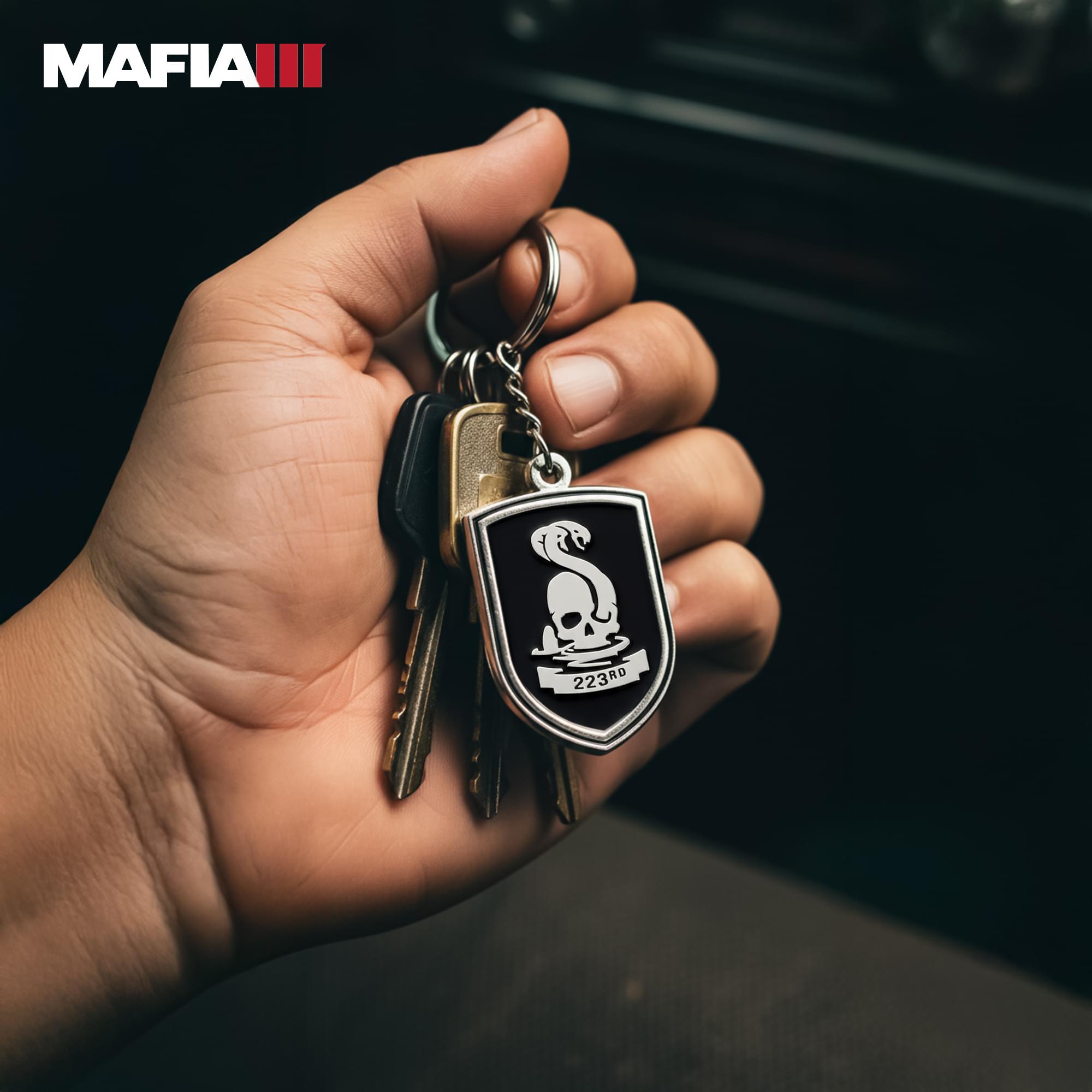 Mafia III 223rd Infantry Metal Keychain