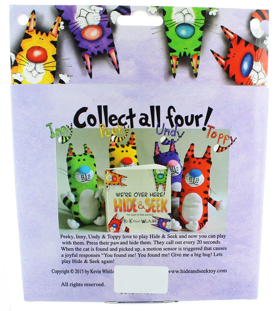 Hide & Seek Interactive Plush Toy and Book: Yellow Plush Cat