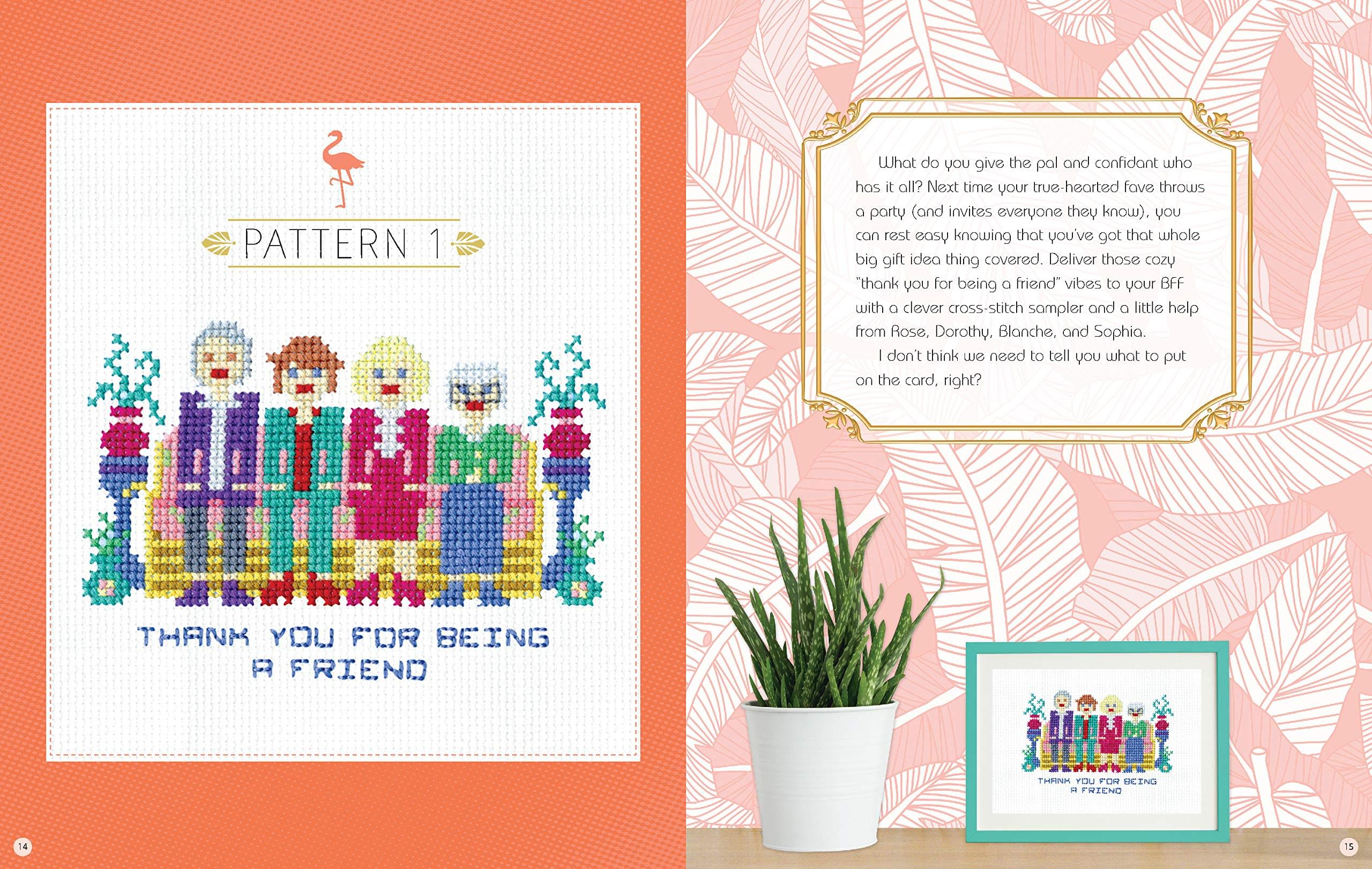 The Golden Girls Cross Stitch Kit - 12 Patterns | Materials For 2 Projects