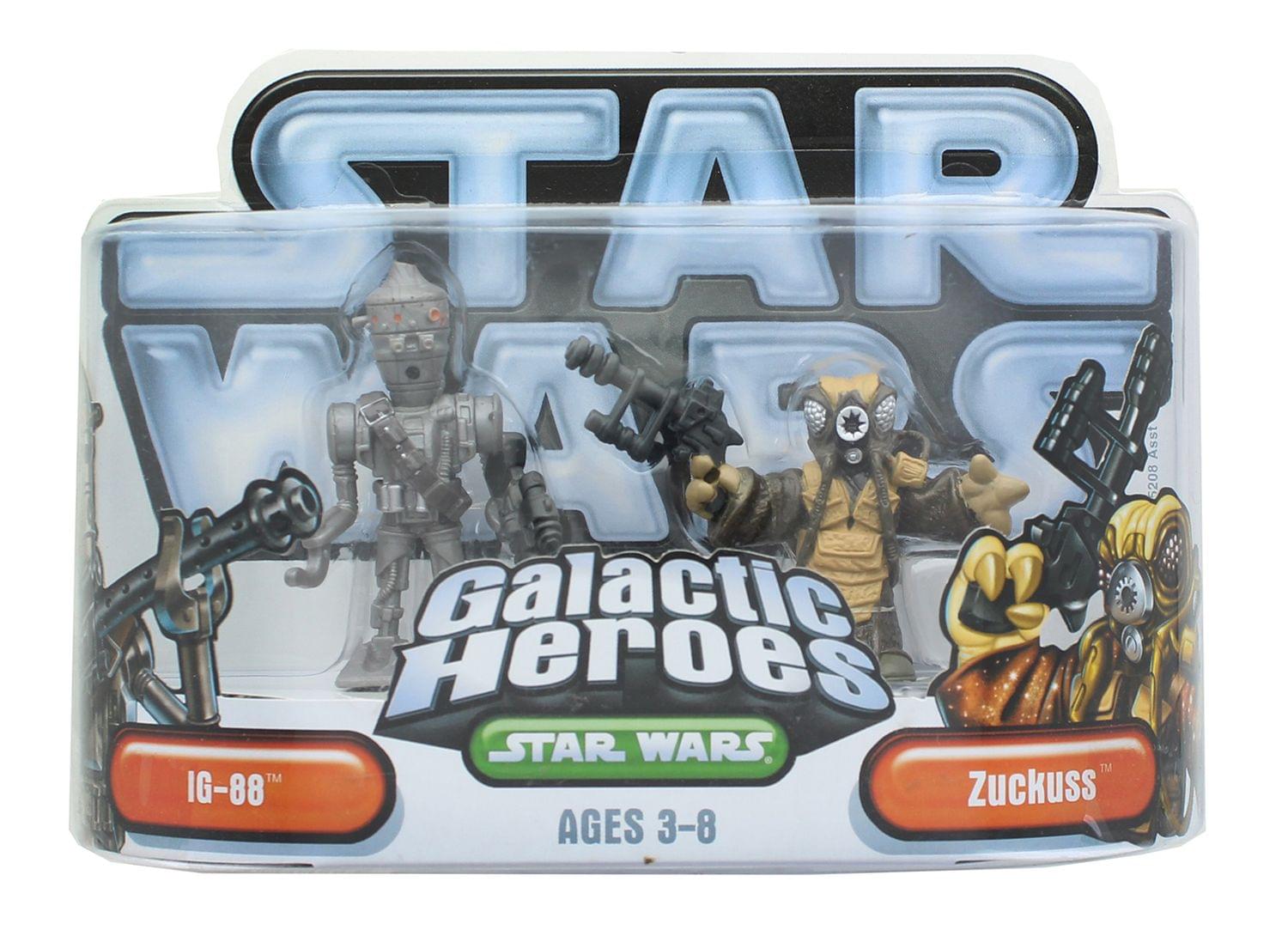 Star Wars Galactic Heroes Mini Figure 2 Pack - IG-88 & Zuckuss