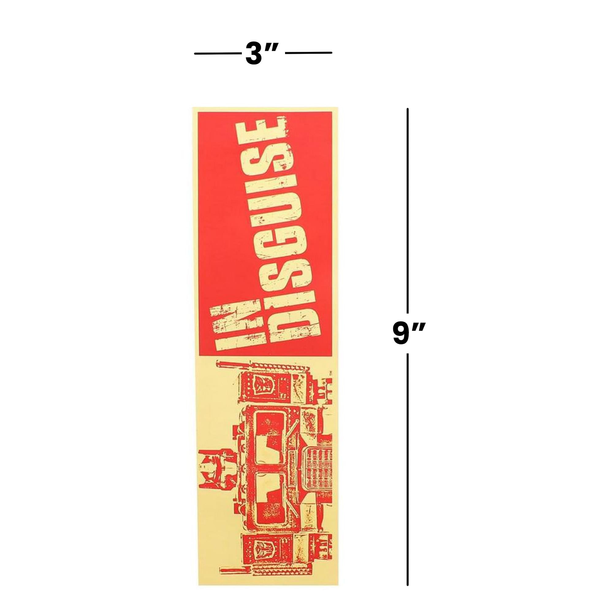 Transformers Optimus Prime "In Disguise" Bumper Sticker
