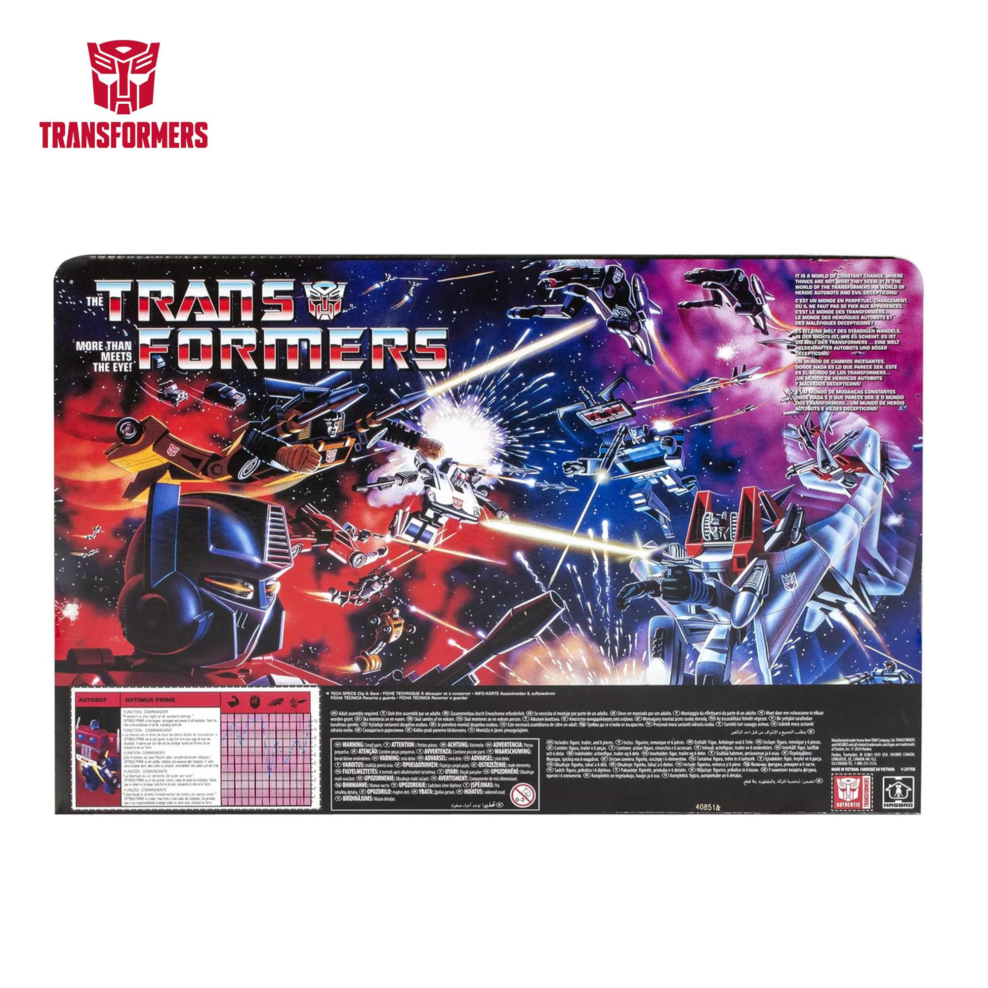 Transformers 6-Inch Retro G1 Optimus Prime Action Figure