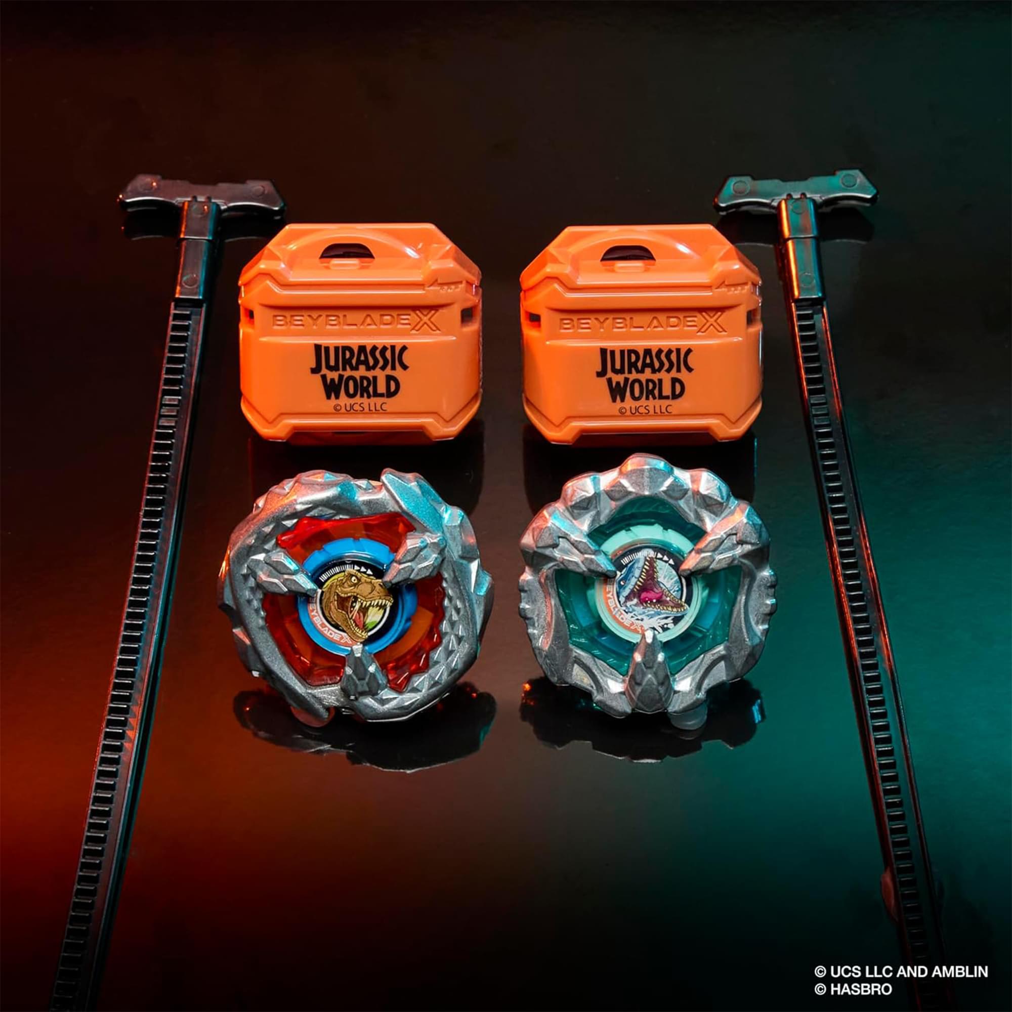 Beyblade X Jurassic World T. Rex vs Mosasaurus 2 Pack